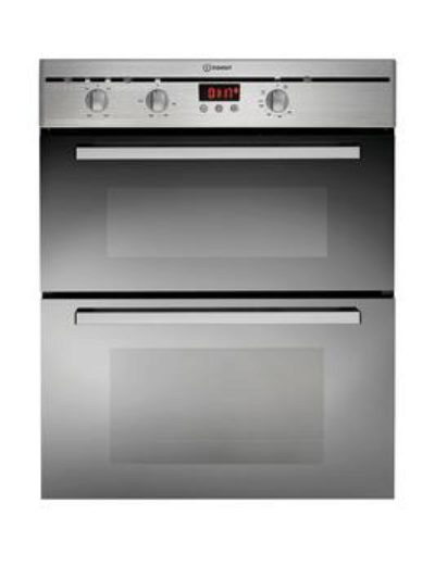 Indesit Fimu23Ixs Built-Under Double Electric Oven - Stainless Steel